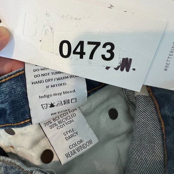 Boyish DARCY Womens Raw Hem Cropped Jeans Sz 25 in REARWINDOW - Picture 7 of 11